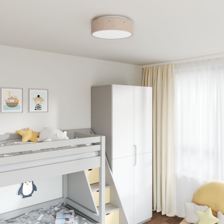 Luces de Techo con Pantalla Estrellada Taupe Ø 38 cm Tela E27 de , Lámparas - Ref: Foro24-42001217, Precio: 42,17 €, Descuent...