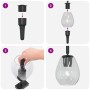 Lámparas de techo con pantalla de vidrio ajustable antracita E27 de , Lámparas - Ref: Foro24-42001218, Precio: 27,56 €, Descu...
