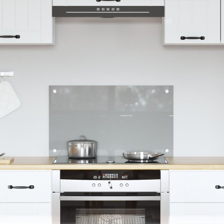 Luz de Salpicadero de Cocina Gris Claro 70x40x0,6 cm Vidrio Templado de , Herramientas y utensilios de cocina - Ref: Foro24-4...