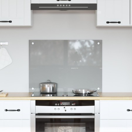 Luz de Salpicadero de Cocina Gris Claro 70x50x0,6 cm Vidrio Templado de , Herramientas y utensilios de cocina - Ref: Foro24-4...