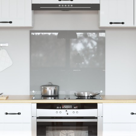 Luz de Salpicadero de Cocina Gris Claro 70x60x0,6 cm Vidrio Templado de , Herramientas y utensilios de cocina - Ref: Foro24-4...