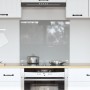Luz de Salpicadero de Cocina Gris Claro 70x60x0,6 cm Vidrio Templado de , Herramientas y utensilios de cocina - Ref: Foro24-4...