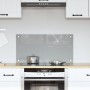 Luz de Salpicadero de Cocina Gris Claro 80x40x0,6 cm Vidrio Templado de , Herramientas y utensilios de cocina - Ref: Foro24-4...