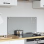 Luz de Salpicadero de Cocina Gris Claro 80x40x0,6 cm Vidrio Templado de , Herramientas y utensilios de cocina - Ref: Foro24-4...