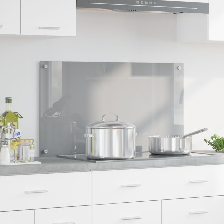 Luz de Salpicadero de Cocina Gris Claro 90x50x0.6 cm Vidrio Templado de , Herramientas y utensilios de cocina - Ref: Foro24-4...