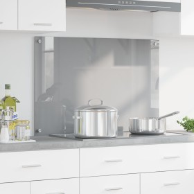 Luz de salpicadero para cocina gris clara 90x60x0,6 cm de vidrio templado de , Herramientas y utensilios de cocina - Ref: For...