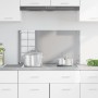 Luz de Salpicadero de Cocina Gris Claro 90x50x0.6 cm Vidrio Templado de , Herramientas y utensilios de cocina - Ref: Foro24-4...