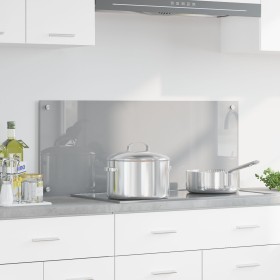 Luz de Salpicadero de Cocina Gris Claro 100x40x0,6 cm de Vidrio Templado de , Herramientas y utensilios de cocina - Ref: Foro...