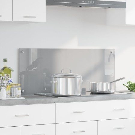 Luz de Salpicadero de Cocina Gris Claro 100x40x0,6 cm de Vidrio Templado de , Herramientas y utensilios de cocina - Ref: Foro...
