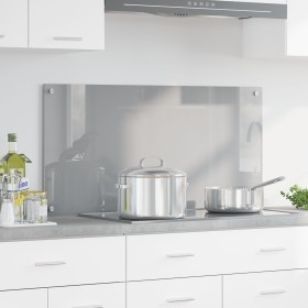 Fondo de Cocina Gris Claro 100x50x0,6 cm de Vidrio Templado de , Herramientas y utensilios de cocina - Ref: Foro24-42001236, ...