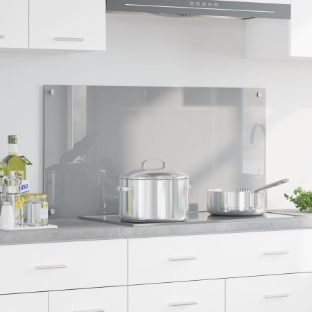 Fondo de Cocina Gris Claro 100x50x0,6 cm de Vidrio Templado de , Herramientas y utensilios de cocina - Ref: Foro24-42001236, ...