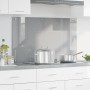 Luz de Salpicadero de Cocina Gris Claro 100x60x0,6 cm Vidrio Templado de , Herramientas y utensilios de cocina - Ref: Foro24-...