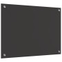 Salpicadero de Cocina Gris Oscuro 70x50x0,6 cm de Vidrio Templado de , Herramientas y utensilios de cocina - Ref: Foro24-4200...