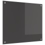 Respaldo de Cocina Gris Oscuro 70x60x0,6 cm Vidrio Templado de , Herramientas y utensilios de cocina - Ref: Foro24-42001240, ...