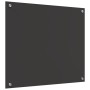 Respaldo de Cocina Gris Oscuro 70x60x0,6 cm Vidrio Templado de , Herramientas y utensilios de cocina - Ref: Foro24-42001240, ...