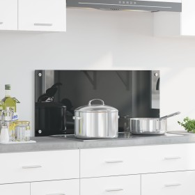 Fondo de Cocina Gris Oscuro 90x40x0,6 cm Vidrio Templado de , Herramientas y utensilios de cocina - Ref: Foro24-42001244, Pre...