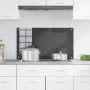 Faldón de Cocina Gris Oscuro 90x50x0,6 cm de Vidrio Templado de , Herramientas y utensilios de cocina - Ref: Foro24-42001245,...