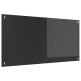 Revestimiento de cocina gris oscuro 100x50x0,6 cm vidrio templado de , Herramientas y utensilios de cocina - Ref: Foro24-4200...