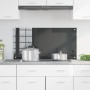 Revestimiento de cocina gris oscuro 100x50x0,6 cm vidrio templado de , Herramientas y utensilios de cocina - Ref: Foro24-4200...
