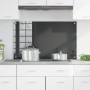 VidaXL Salpicadero de Cocina Gris Oscuro 100x60x0,6 cm Vidrio Templado de , Herramientas y utensilios de cocina - Ref: Foro24...