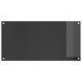 Revestimiento de cocina gris oscuro 100x50x0,6 cm vidrio templado de , Herramientas y utensilios de cocina - Ref: Foro24-4200...
