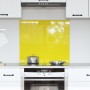 Salpicadero de cocina Amarillo 70x60x0,6 cm Vidrio templado de , Herramientas y utensilios de cocina - Ref: Foro24-42001252, ...