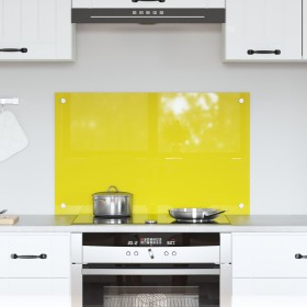 Revestimiento de cocina amarillo 80x50x0,6 cm de vidrio templado de , Herramientas y utensilios de cocina - Ref: Foro24-42001...