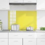 Salpicadero de cocina Amarillo 90x60x0,6 cm Vidrio Templado de , Herramientas y utensilios de cocina - Ref: Foro24-42001258, ...
