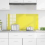 Fondo de cocina Amarillo 100x50x0,6 cm de vidrio templado de , Herramientas y utensilios de cocina - Ref: Foro24-42001260, Pr...