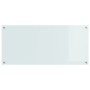 Tablero de cocina blanco 110x50x0,6 cm de vidrio templado de , Herramientas y utensilios de cocina - Ref: Foro24-42001287, Pr...