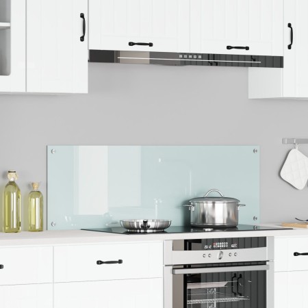 Fondo de cocina Blanco 120x40x0,6 cm en vidrio templado de , Herramientas y utensilios de cocina - Ref: Foro24-42001289, Prec...