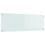 Fondo de cocina Blanco 120x40x0,6 cm en vidrio templado de , Herramientas y utensilios de cocina - Ref: Foro24-42001289, Prec...