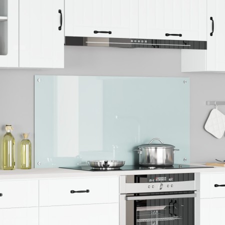 Mesa de cocina Blanca 120x60x0,6 cm de vidrio templado de , Herramientas y utensilios de cocina - Ref: Foro24-42001291, Preci...