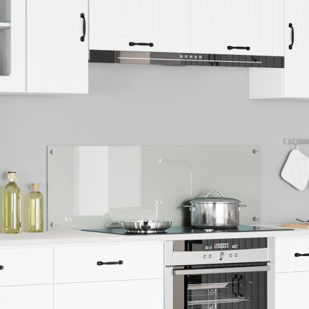 Fondo de Cocina Transparente 120x40x0.6 cm Vidrio Templado de , Herramientas y utensilios de cocina - Ref: Foro24-42001295, P...