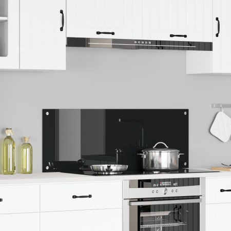 Fondo de cocina  Negro 110x40x0,6 cm de vidrio templado | Foro24.es | Tu tienda online para hogar, jardín y más Foro24.es