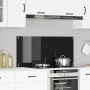 Respaldo de Cocina Negro 110x50x0,6 cm Vidrio Templado de , Herramientas y utensilios de cocina - Ref: Foro24-42001299, Preci...