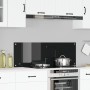 Salpicadero de Cocina Negro 120x40x0,6 cm Vidrio Templado de , Herramientas y utensilios de cocina - Ref: Foro24-42001301, Pr...