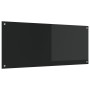 Fondo de Cocina Negro 120x50x0.6 cm de Vidrio Templado de , Herramientas y utensilios de cocina - Ref: Foro24-42001302, Preci...