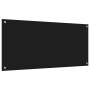 Respaldo de Cocina Negro 110x50x0,6 cm Vidrio Templado de , Herramientas y utensilios de cocina - Ref: Foro24-42001299, Preci...