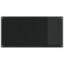 Espaldera de cocina negra 120x60x0,6 cm de vidrio templado de , Herramientas y utensilios de cocina - Ref: Foro24-42001303, P...