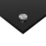 Espaldera de cocina negra 120x60x0,6 cm de vidrio templado de , Herramientas y utensilios de cocina - Ref: Foro24-42001303, P...