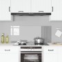 VidaXL Luz de Salpicadero de Cocina Gris Claro 120x50x0,6 cm Vidrio Templado de , Herramientas y utensilios de cocina - Ref: ...