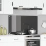 VidaXL Salpicadero de Cocina Gris Oscuro 110x60x0,6 cm Vidrio Templado de , Herramientas y utensilios de cocina - Ref: Foro24...