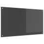 VidaXL Salpicadero de Cocina Gris Oscuro 110x60x0,6 cm Vidrio Templado de , Herramientas y utensilios de cocina - Ref: Foro24...
