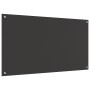 VidaXL Salpicadero de Cocina Gris Oscuro 110x60x0,6 cm Vidrio Templado de , Herramientas y utensilios de cocina - Ref: Foro24...