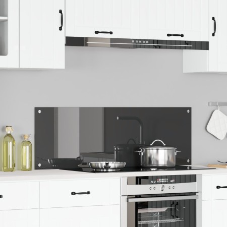 Salpicadero de Cocina Gris oscuro 120x40x0,6 cm Vidrio Templado de , Herramientas y utensilios de cocina - Ref: Foro24-420013...