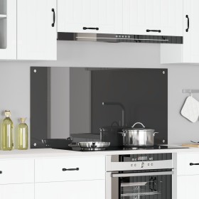 Salpicadero de cocina Gris oscuro 120x60x0,6 cm Vidrio Templado de , Herramientas y utensilios de cocina - Ref: Foro24-420013...