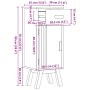 Armario de baño 35x30x90 cm de madera maciza de pino de , Muebles de baño - Ref: Foro24-42001358, Precio: 71,67 €, Descuento: %