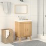 Gabinete base para fregadero 114x43x73,5 cm Madera maciza de pino de , Muebles de baño - Ref: Foro24-42001360, Precio: 87,18 ...