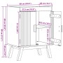 Gabinete base para fregadero 114x43x73,5 cm Madera maciza de pino de , Muebles de baño - Ref: Foro24-42001360, Precio: 87,18 ...